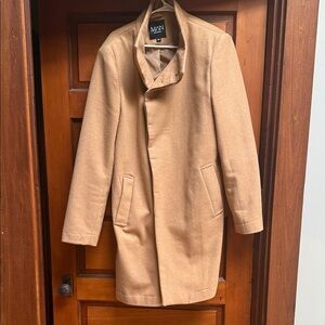 Boohoo Mens Camel Pea Coat